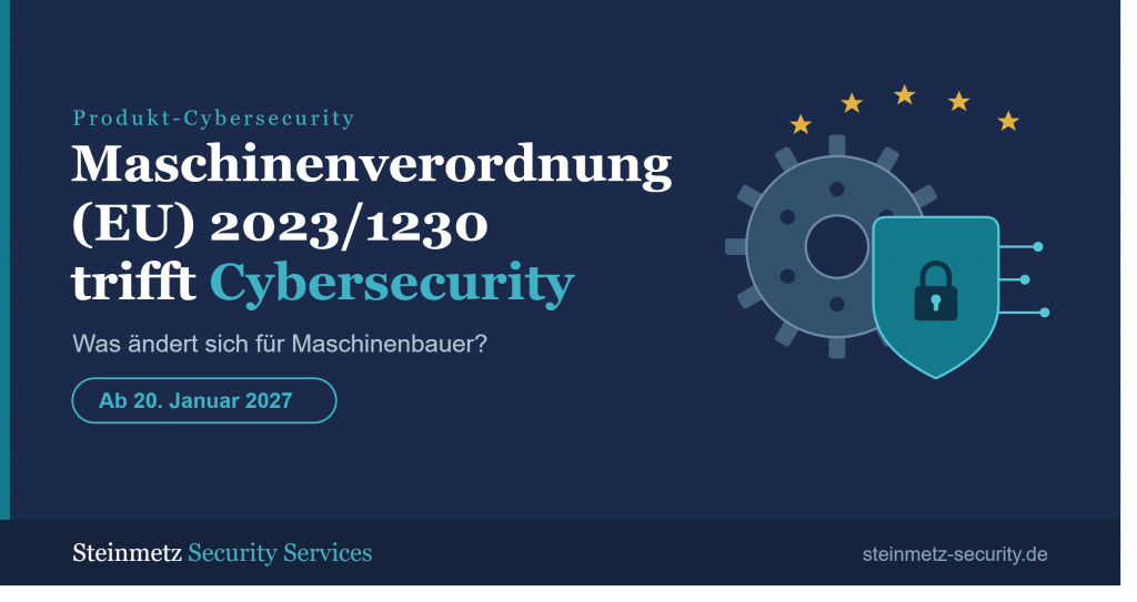 Maschinenverordnung (EU) 2023/1230 trifft Cybersecurity sss maschinenverordnung cybersecurity keyvisual